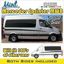 MWB MERCEDES SPRINTER Camper Righe Laterali Decalcomanie CAMPER Van Grafica 056