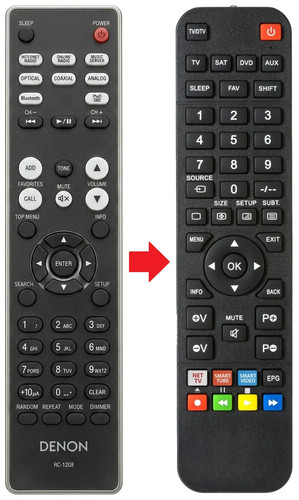 Telecomando adatto per denon - adatto,
