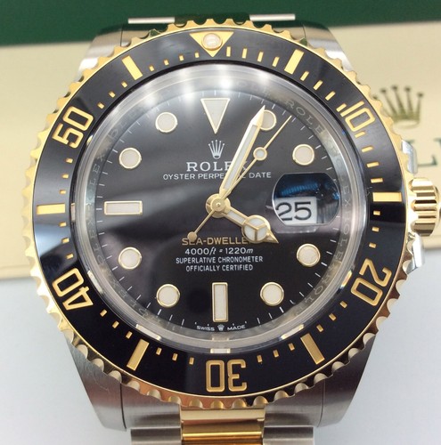 Rolex sea dweller - sea-dweller, acciaio/oro