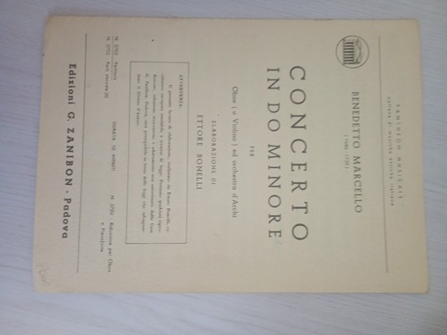 Benedetto marcello concerto - marcello,