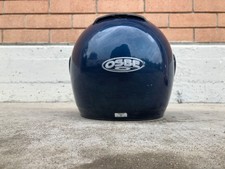 casco integrale moto colore blu