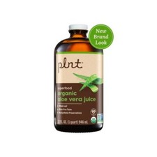 Succo di Aloe Vera Biologico - Superfood a Foglia Intera (32 Fl. Oz. / 16 porzioni)