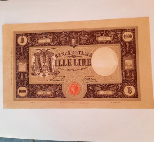 Mille lire grande retro - lire,