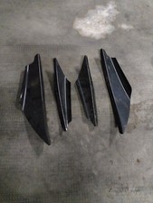 LAME SPOILER SOTTO PARAURTI SOTTOPARAURTI SPLITTER POSTERIORE NERO LUCIDO