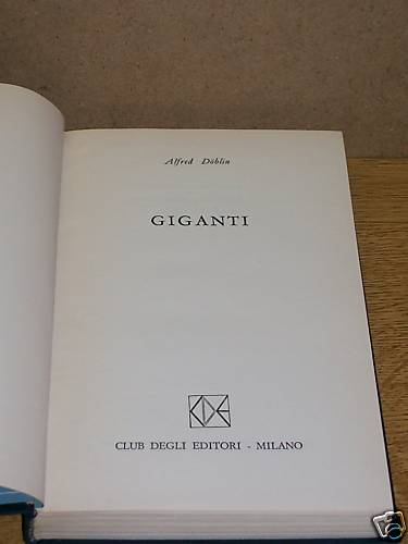 Alfred doblin giganti club - alfred, doblin-giganti-club