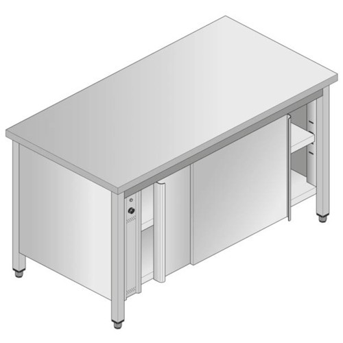 Tavolo 120x70x85 acciaio inox