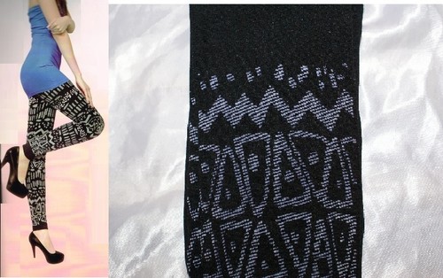 Leggins decorati triangoli