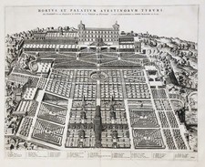 Incisione Veduta Dei Giardini