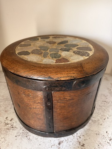 Antico contenitore legno - contenitore,