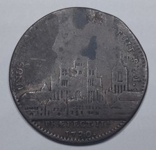 Rare R1 Jeton Cuivre, René Robert Maire d'Angers 1720 (6.7g) - ANJOU