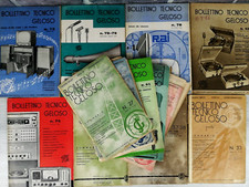 BOLLETTINO TECNICO GELOSO - ANNI 30/50 - LOTTO 14 NUMERI - BUONE CONDIZIONI