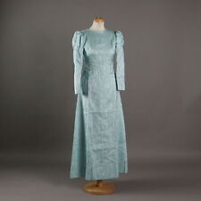 Abito Vintage Lamè Verde Acqua Taglia S Italia Anni 60-70