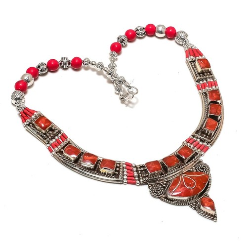 Collana corallo rosso - collana,