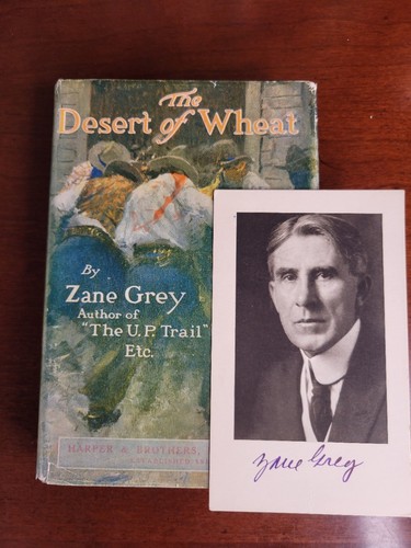 Zane grey signed photo with - zane,
