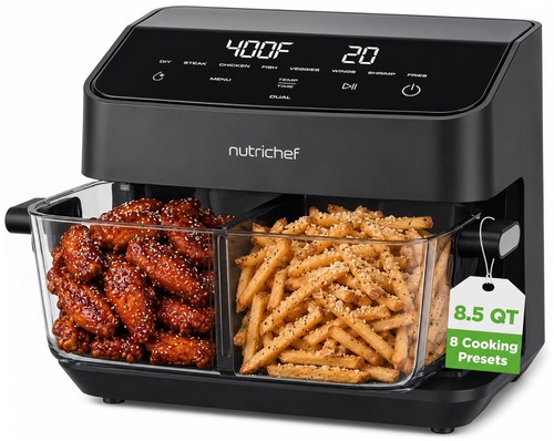 Nutrichef 5qt friggitrice ad - 8,5qt,