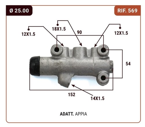 Pompa freno lancia appia iii - freno,