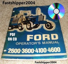 FORD TRATTORI 2600 3600 4100 4600 MANUALE UTENTE PROPRIETARIO OP SE 3501 117515 CD