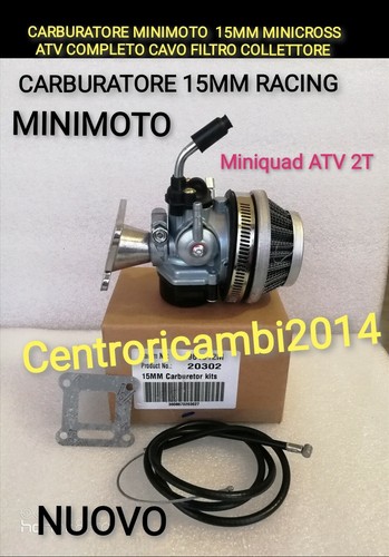Carburatore minimoto 15mm - carburatore,