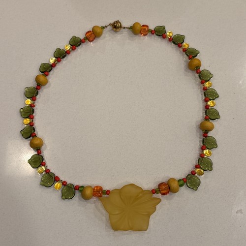 Collana multicolore vetro