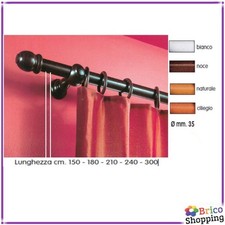 BASTONI PER TENDE DI LEGNO