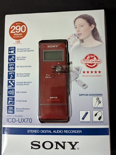 Sony icd ux70 - icd-ux70, handheld