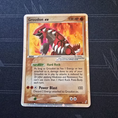Pokemon groudon 100 holo - pokemon,