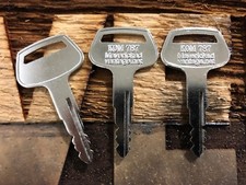 3 keys for Komatsu "787" for
