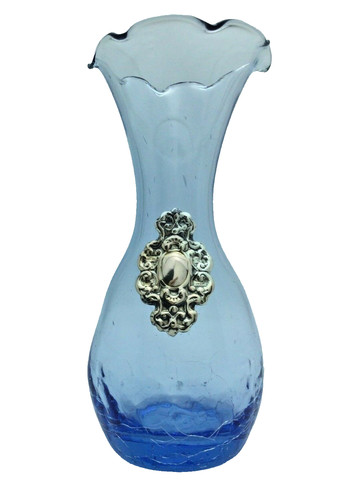 Vaso vetro craquelé - vaso, soffiato