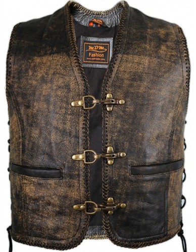 Gilet pelle vintage - vintage,