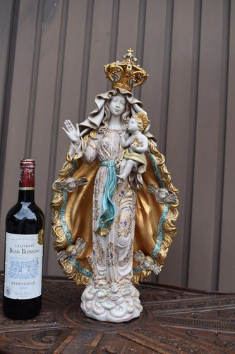 Statua madonna gesù vintage - statua,