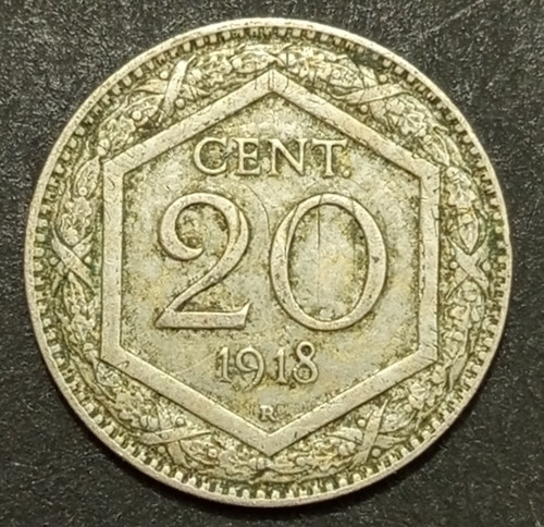 Centesimi lire esagono 1918 - 20,