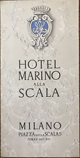 HOTEL MARINO ALLA SCALA - MILANO MILAN -  ITALIA -  HOTEL VINTAGE BROCHURE
