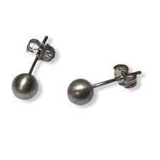 Orecchini sfera satinata - sfera, da