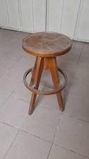 Sgabello in legno anni 50 per