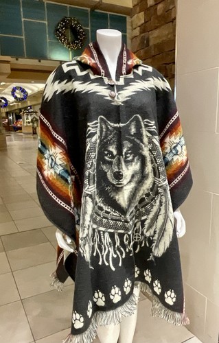 Poncho artigianale lana di - lana,