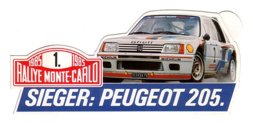 Adesivo peugeot 205 - peugeot, d'epoca