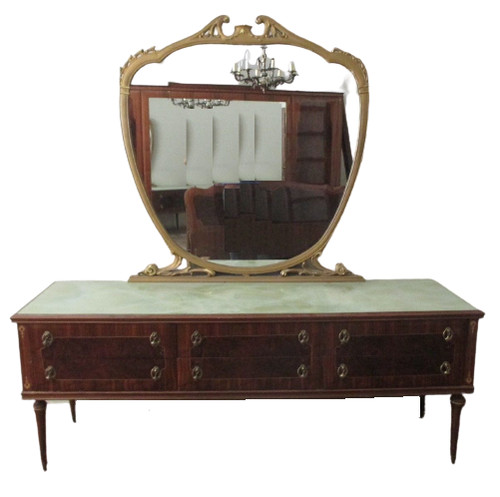 Cassettone con specchiera - ,