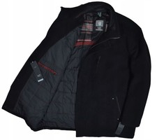 BUGATTI Cappotto Nero in Lana