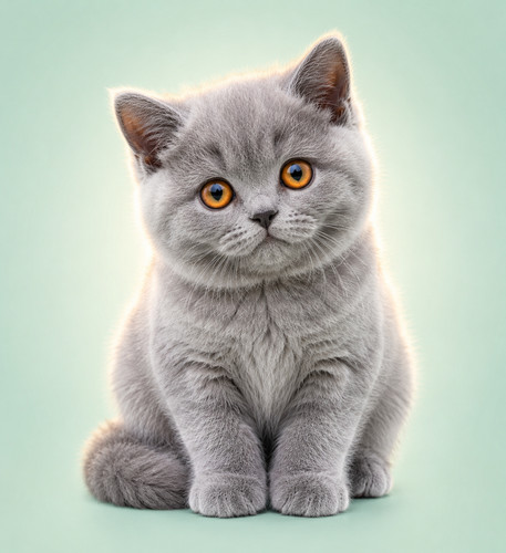 British shorthair kitten - shorthair, tote
