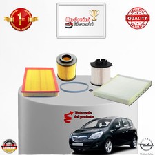 KIT TAGLIANDO 4 FILTRI OPEL MERIVA B 1.7 CDTI 74KW 100CV DAL 2010 -> 2012
