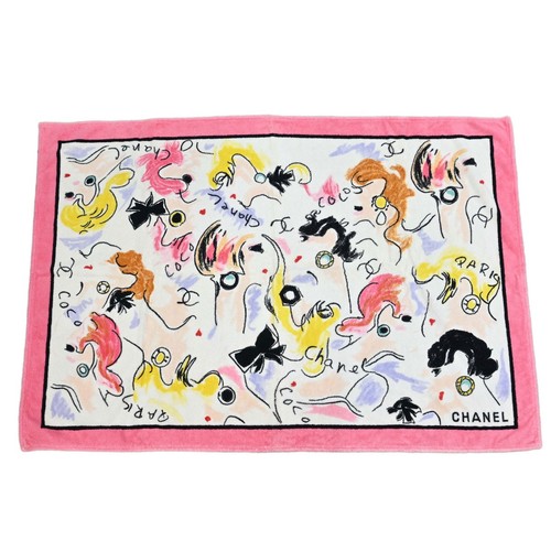 Telo mare chanel rosa piccolo - mare,