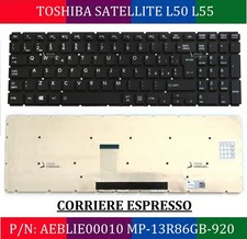 Tastiera TOSHIBA Satellite L50 L55 AEBLIE00010 MP-13R86GB-920 ITA CON ADESIVI