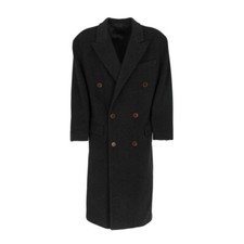 Hugo Boss Cappotto Uomo Vintage Lana  Col.  Grigio Taglia 4 90s Coat
