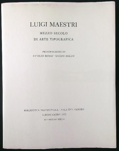 Luigi maestri mezzo secolo di - secolo,