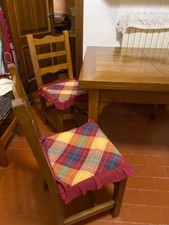 Tavolo quadrato a libro in legno da cucina classico Noce Arte Povera Spazio Casa