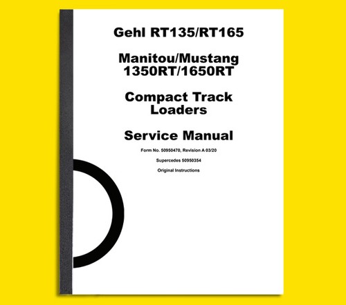 Gehl rt135 rt165 - rt135, mustang