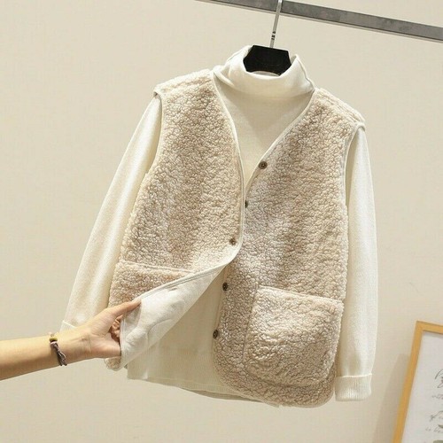 Donna sherpa pile gilet - sherpa,