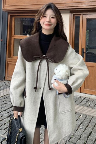 Womens big lapel warm fur - womens,