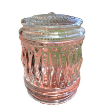 Paralume globo vetro luce veranda modello bolla a coste ricambio attacco 3" @40