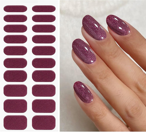 Unghie gel adesive glitter - unghie,